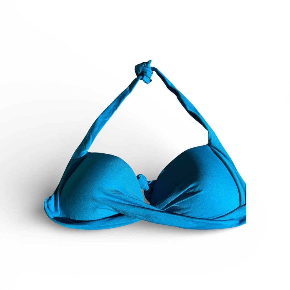 Jets jetset twist front halter bikini blue 8